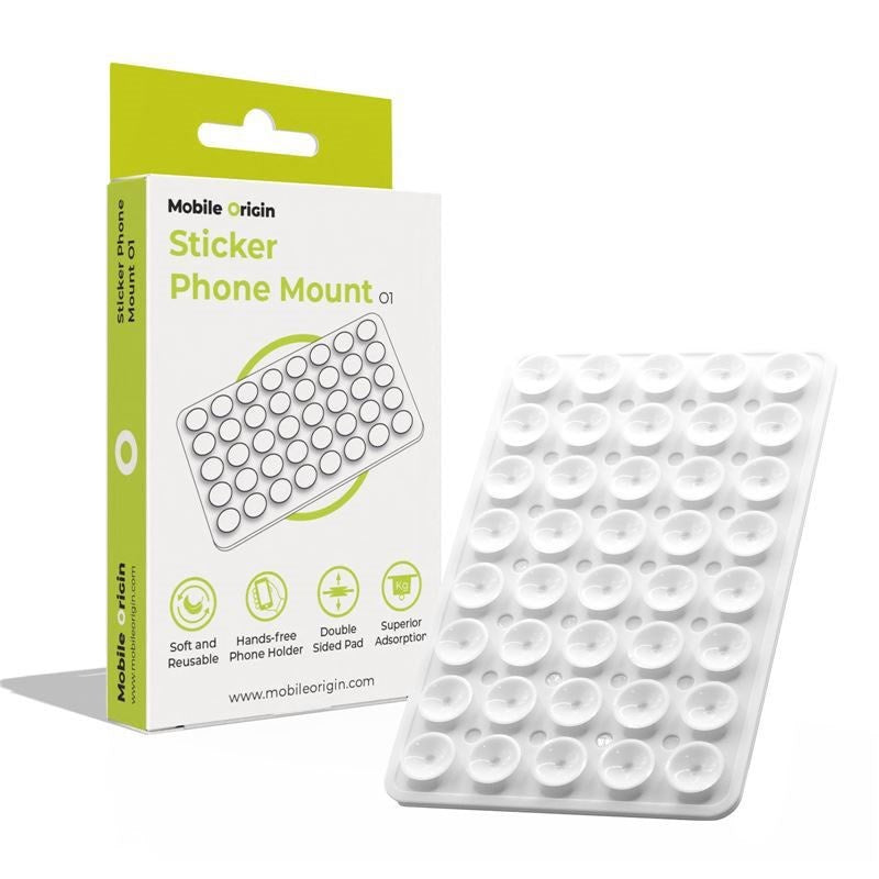 Mobile Origin Silikone Sugekop til Mobil - Hvid