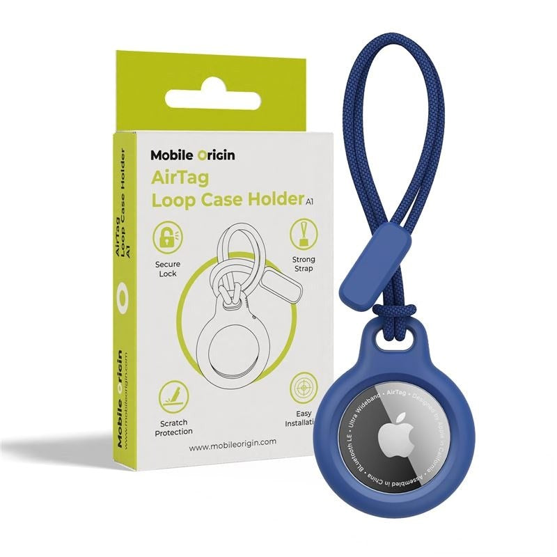 Mobile Origin AirTag Loop Cover - Blå