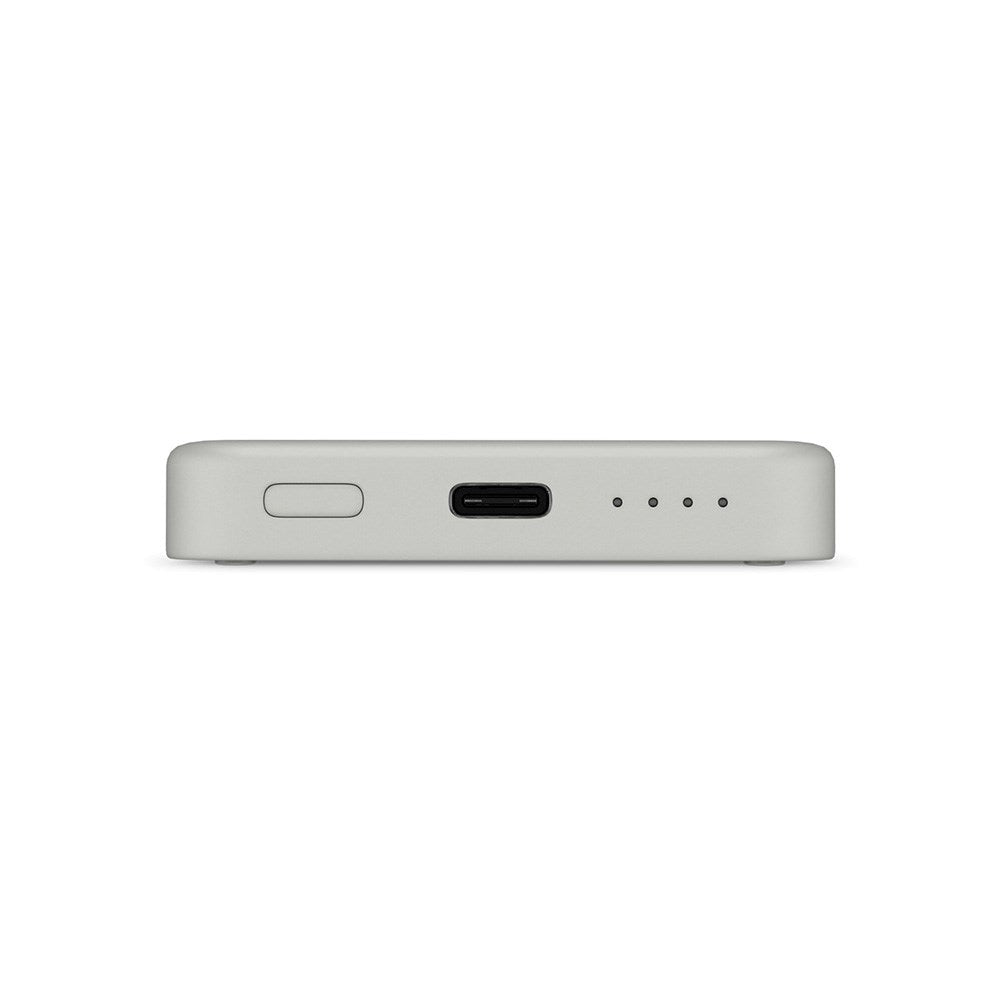 Epico 15W trådløs magnetisk Powerbank 4200 mAh w. USB-C & Lightning-kabel - MagSafe-kompatibel - Grå