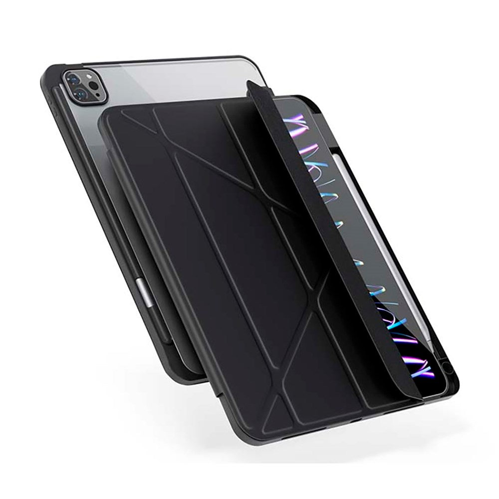 iPad Air 10.9-11" (2025-2020) / Pro 11" (2022-2018) Epico Hero Flip-deksel - Origami - Svart