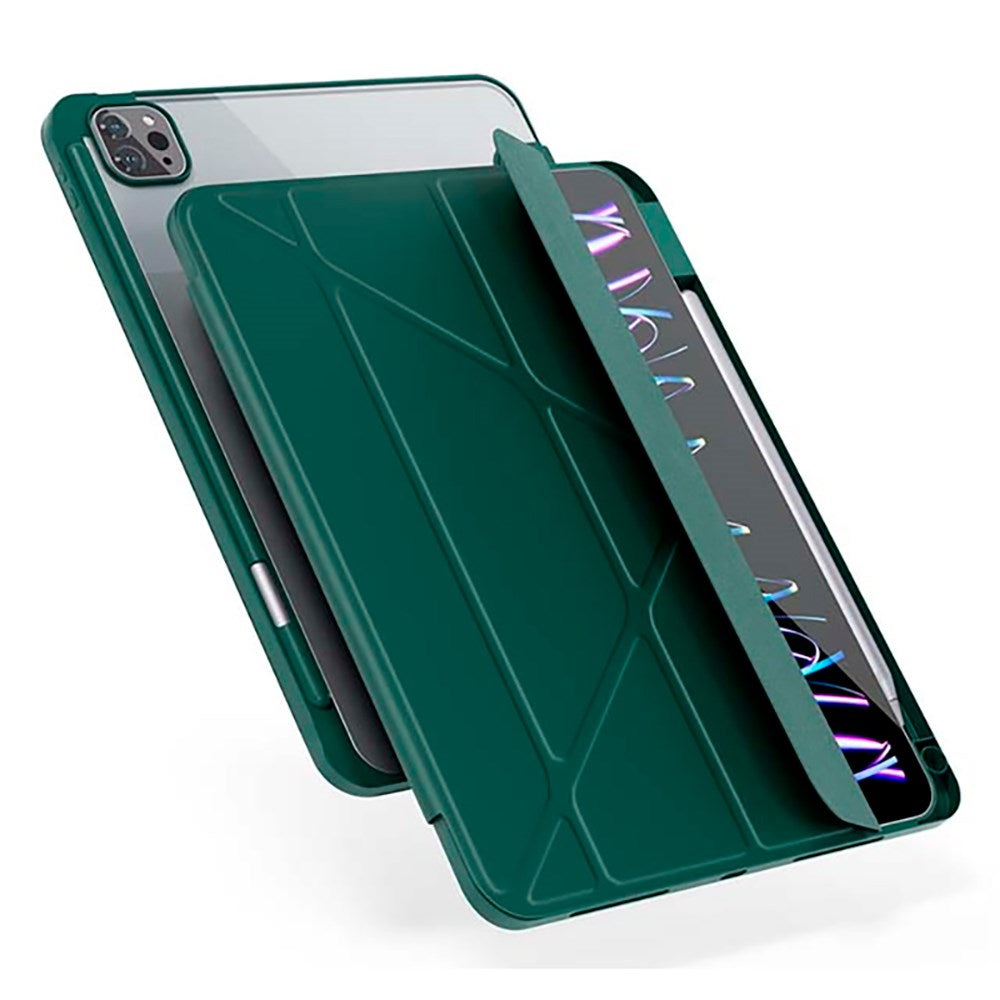 iPad Air 10.9-11" (2025-2020) / Pro 11" (2022-2018) Epico Hero Flip-deksel - Origami - Grønn