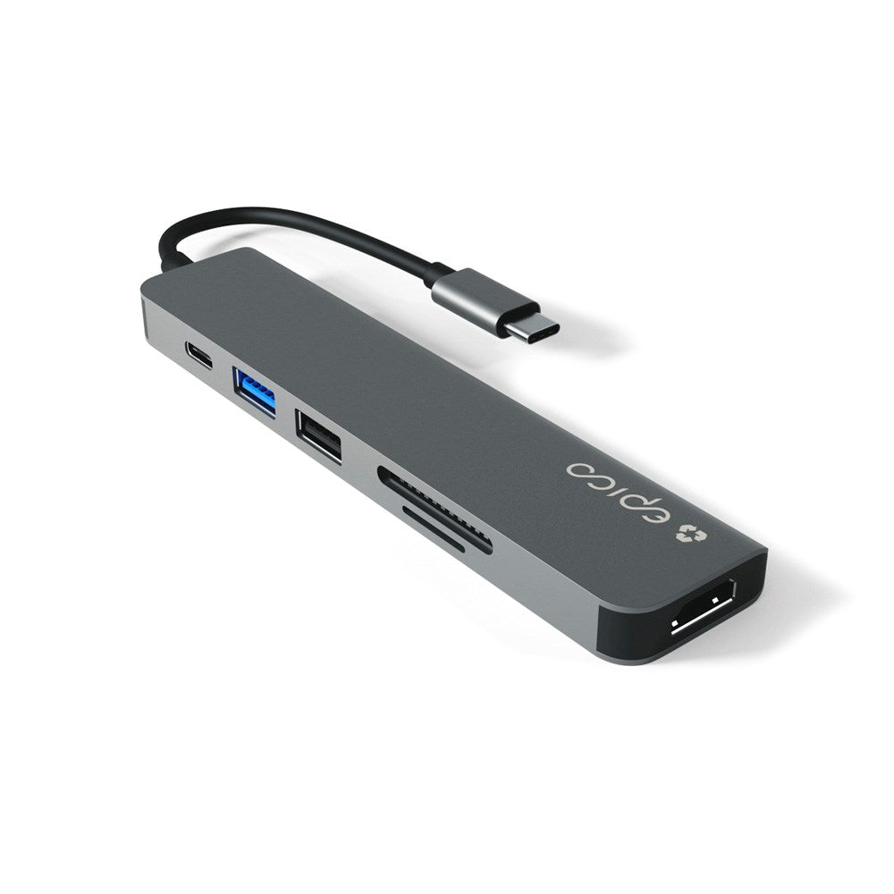 Epico 6-i-1 Hub - Space Grey
