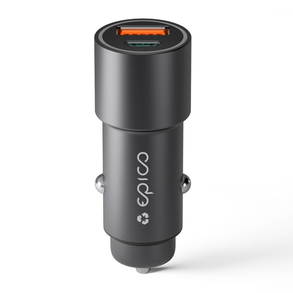 Epico Resolve Billader PD 38W m. USB-C & USB-A - Svart