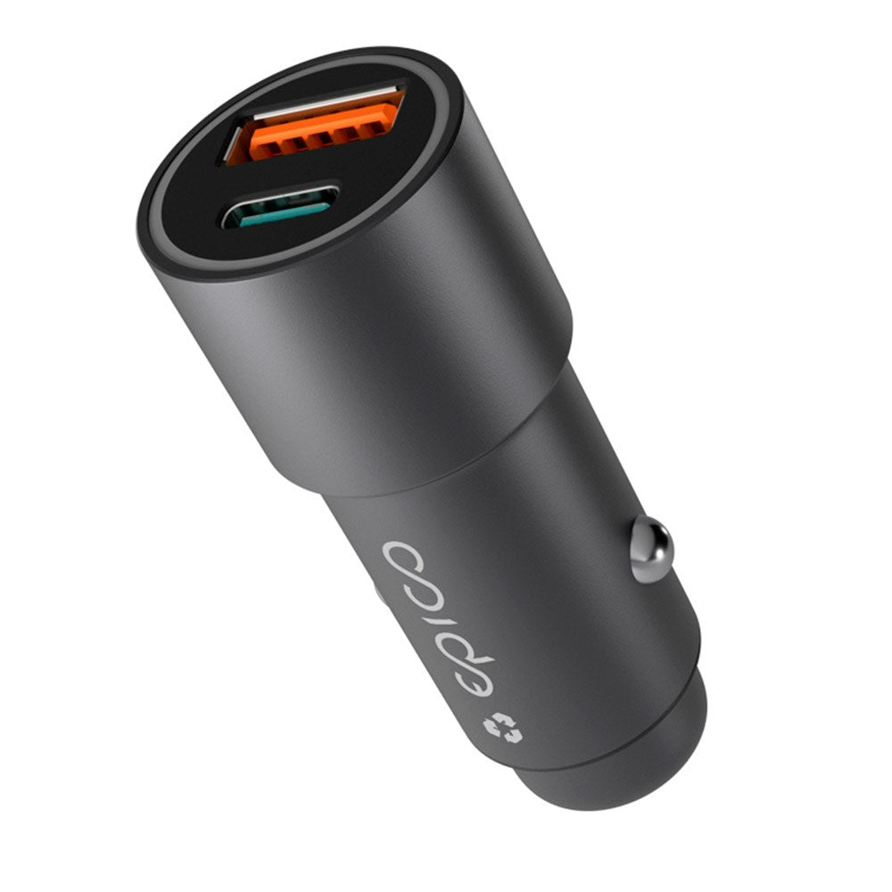Epico Resolve Billader PD 38W m. USB-C & USB-A - Svart