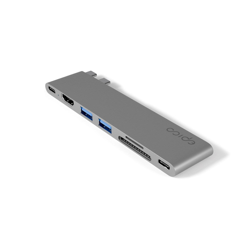 Epico 7-i-1 Pro 8K USB-C-adapter - Space Grey