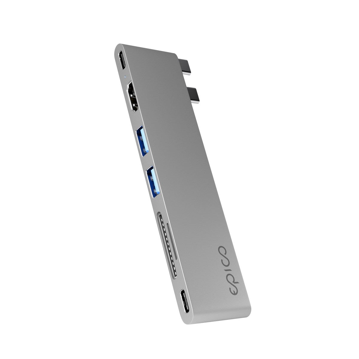 Epico 7-i-1 Pro 8K USB-C-adapter - Space Grey