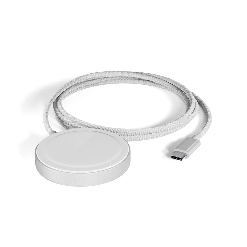 Trådløs Lader 15W - Epico Qi2 MagSafe Lader - Sølv