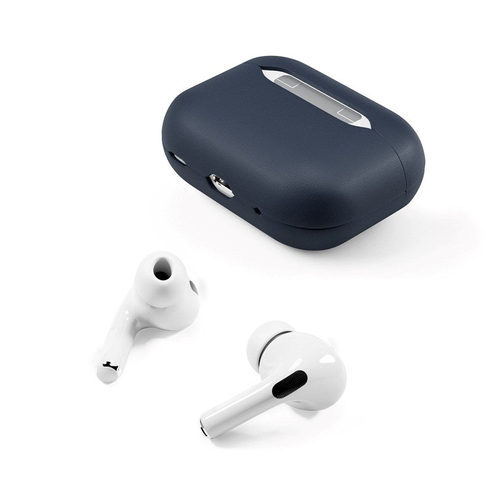 Epico AirPods Pro (2nd Gen.) Veske - Ekte Skinn - Blå