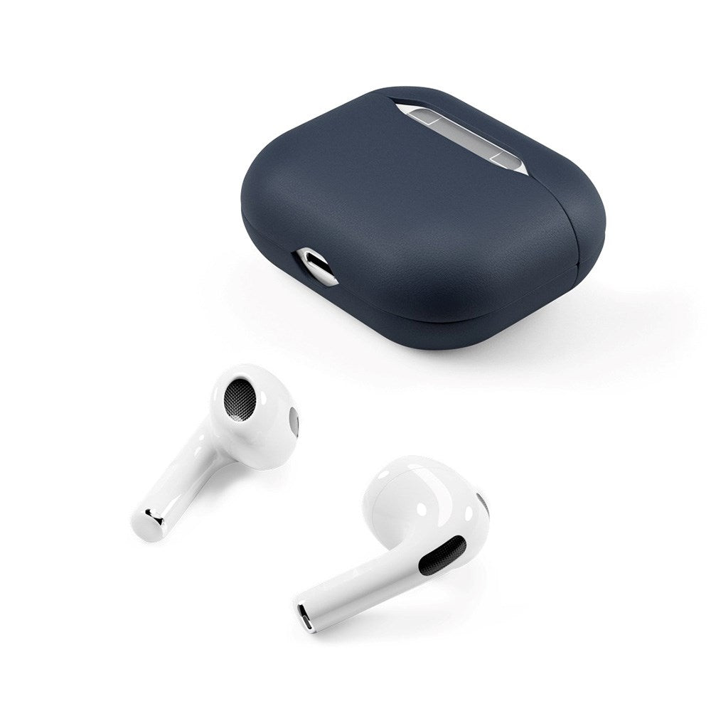 Epico AirPods (3rd Gen.) deksel - ekte skinn - blå