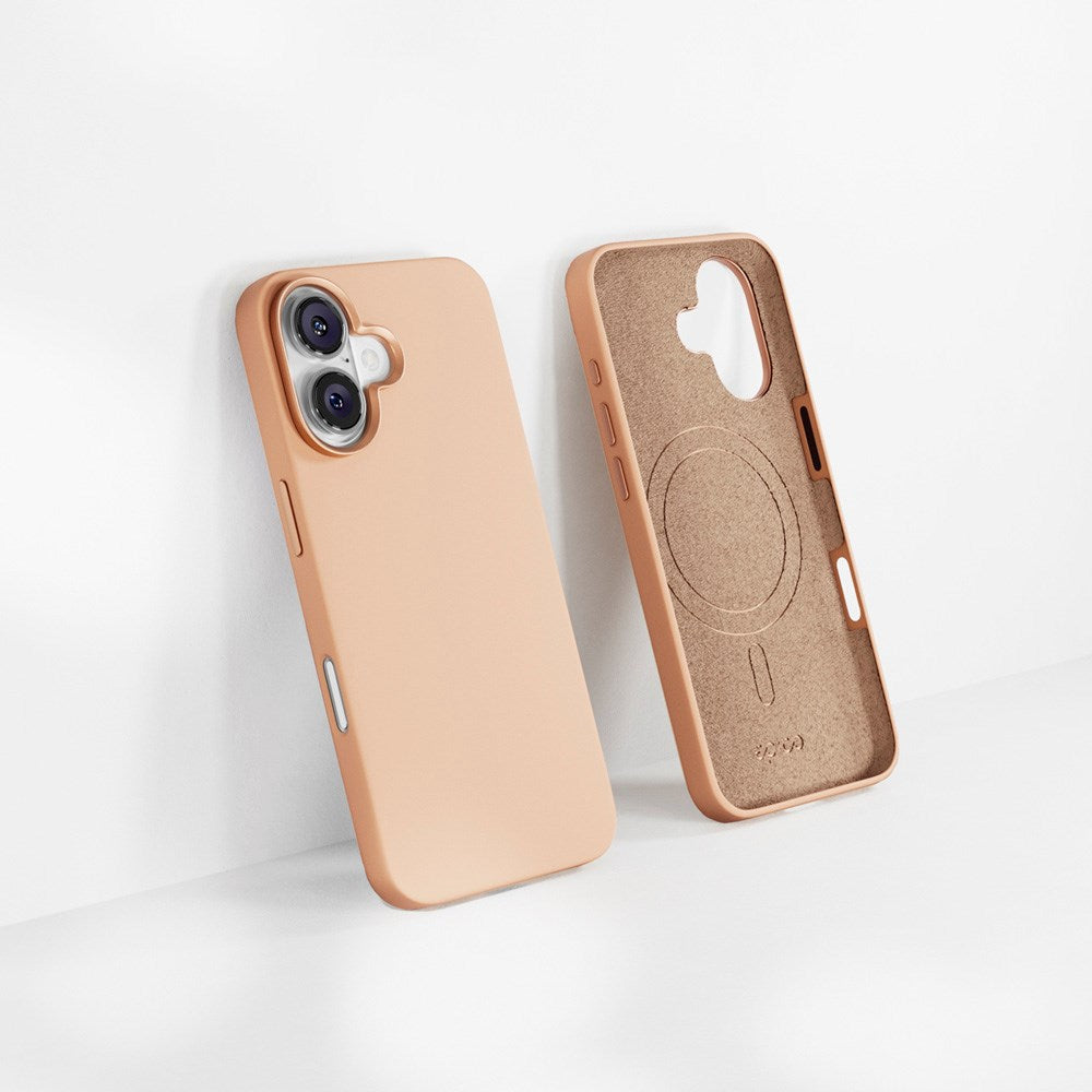 iPhone 16 Epico Mag+ Silikone Bagside Cover - MagSafe Kompatibel - Desert Titanium