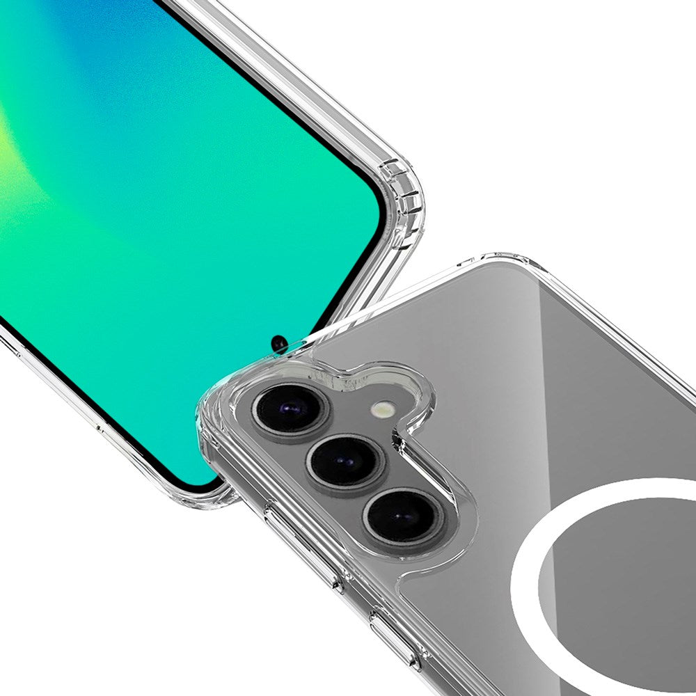 Spello Mag+ Clear Case - Samsung Galaxy S24 / S25 - MagSafe-kompatibel - Gjennomsiktig