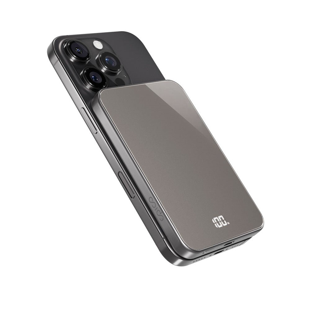 Epico UltraPack 20W Power Bank 5000 mAh m. USB-C - MagSafe / Qi2 Kompatibel - Titanium