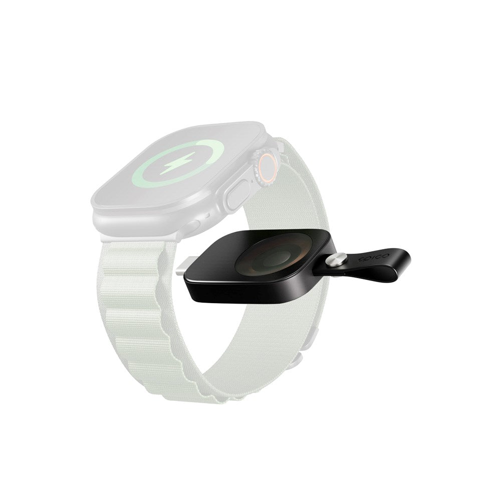 Epico - UltraBase Mini Oplader til Apple Watch - USB-C - Sort