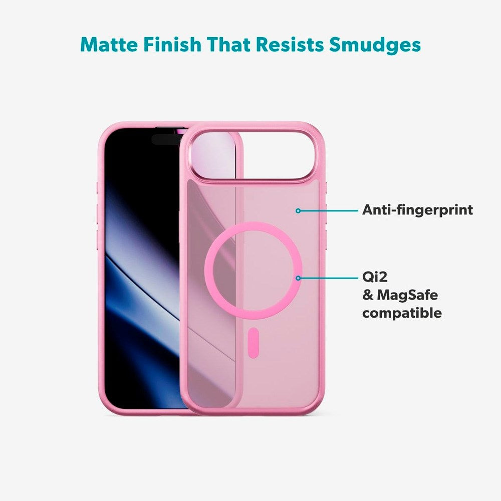 Epico HeroMatte Pro Mag+ Cover - iPhone Air - MagSafe Kompatibel - Lyserød