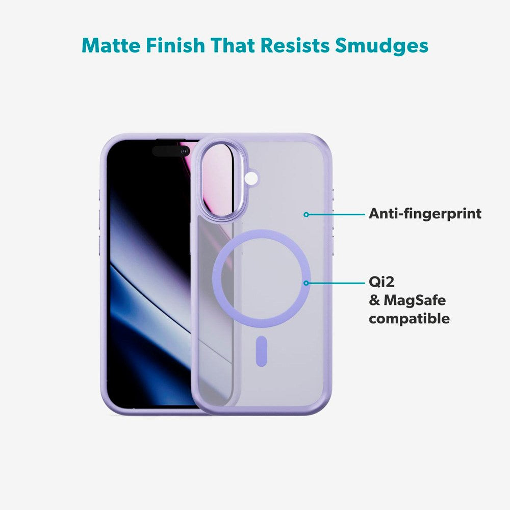 Epico HeroMatte Pro Mag+ Cover - iPhone 17 - MagSafe Kompatibel - Lilla