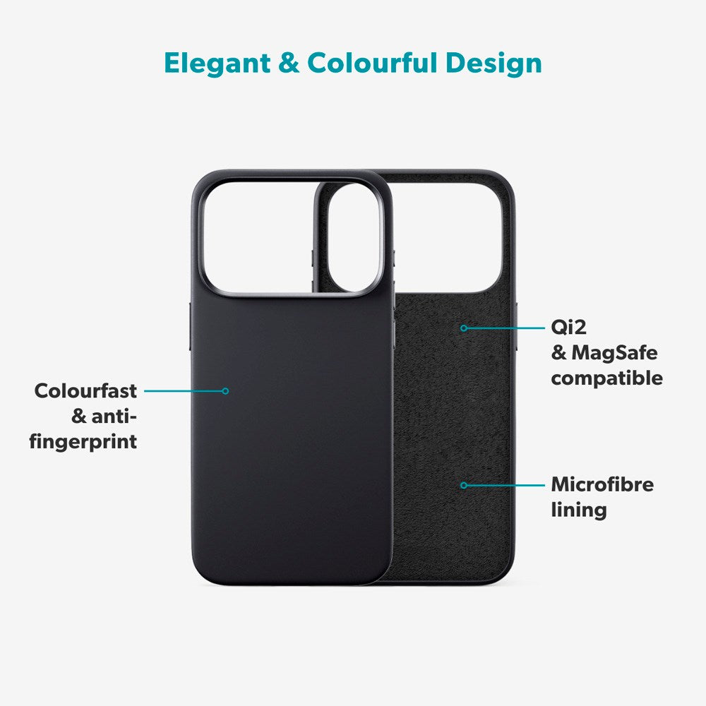 Epico Silicone Pro Mag+ Cover - iPhone 17 Pro Max - MagSafe Kompatibel - Black