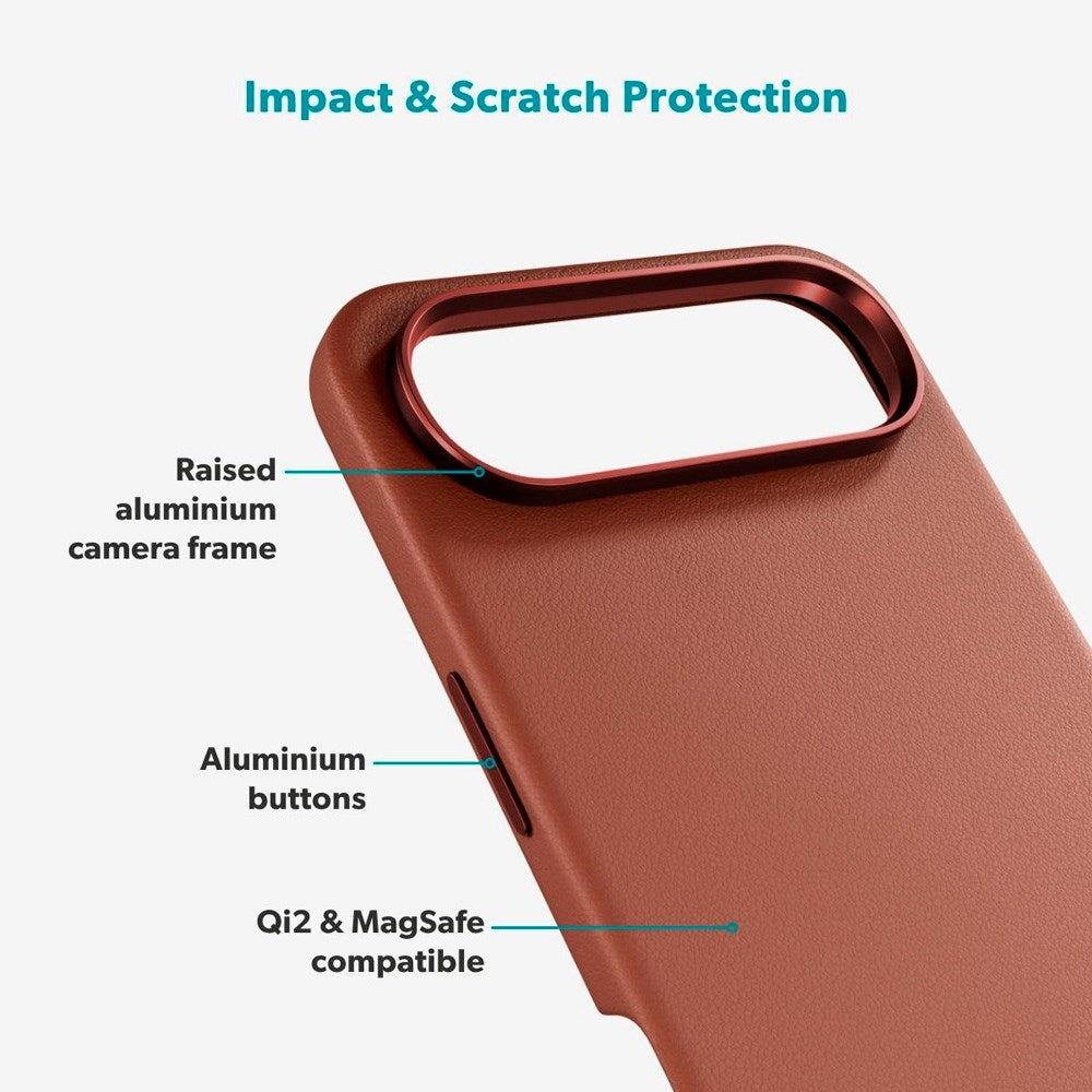 Epico Leather Pro Mag+ Cover - iPhone Air - MagSafe Kompatibel - Brun