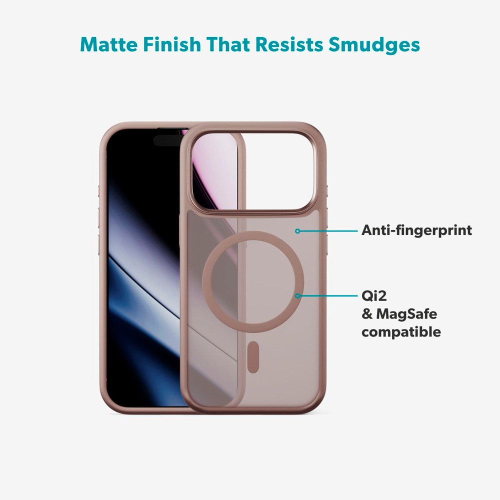 Epico HeroMatte Pro Mag+ Cover - iPhone 17 Pro Max - MagSafe Kompatibel - Brun