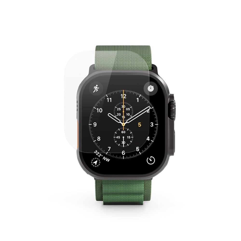 Epico - Apple Watch Ultra 3 / 2 / 1 (49mm) SlimCeramic 3D Glass m. Installationsværktøj - Gennemsigtig