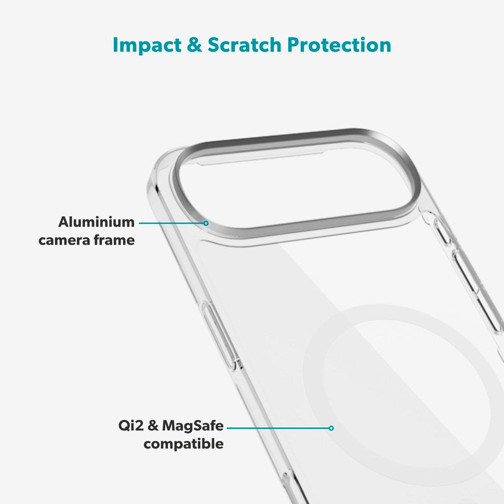 Epico iPhone Air SlimGlass Pro Mag+ Cover - MagSafe Kompatibel - Gennemsigtig