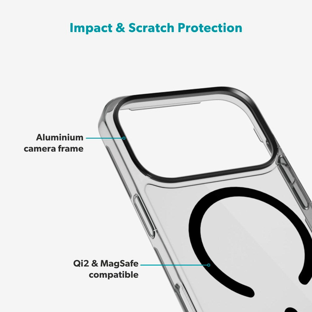 Epico iPhone 17 Pro Max SlimGlass Pro Mag+ Cover - MagSafe Kompatibel - Sort