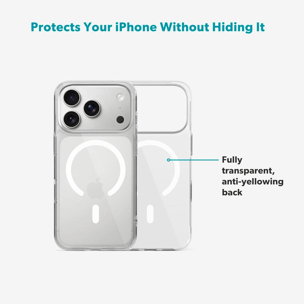 Epico iPhone 17 Pro Max SlimGlass Pro Mag+ Cover - MagSafe Kompatibel - Gennemsigtig