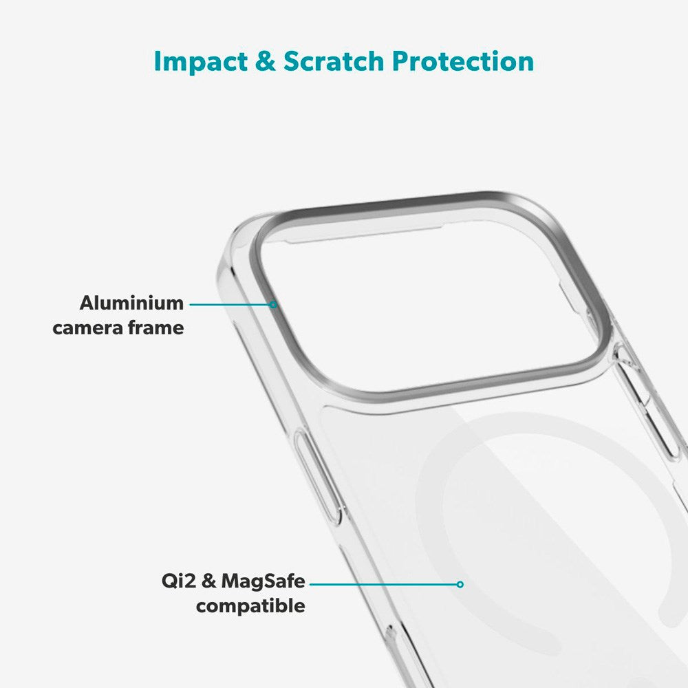 Epico iPhone 17 Pro Max SlimGlass Pro Mag+ Cover - MagSafe Kompatibel - Gennemsigtig