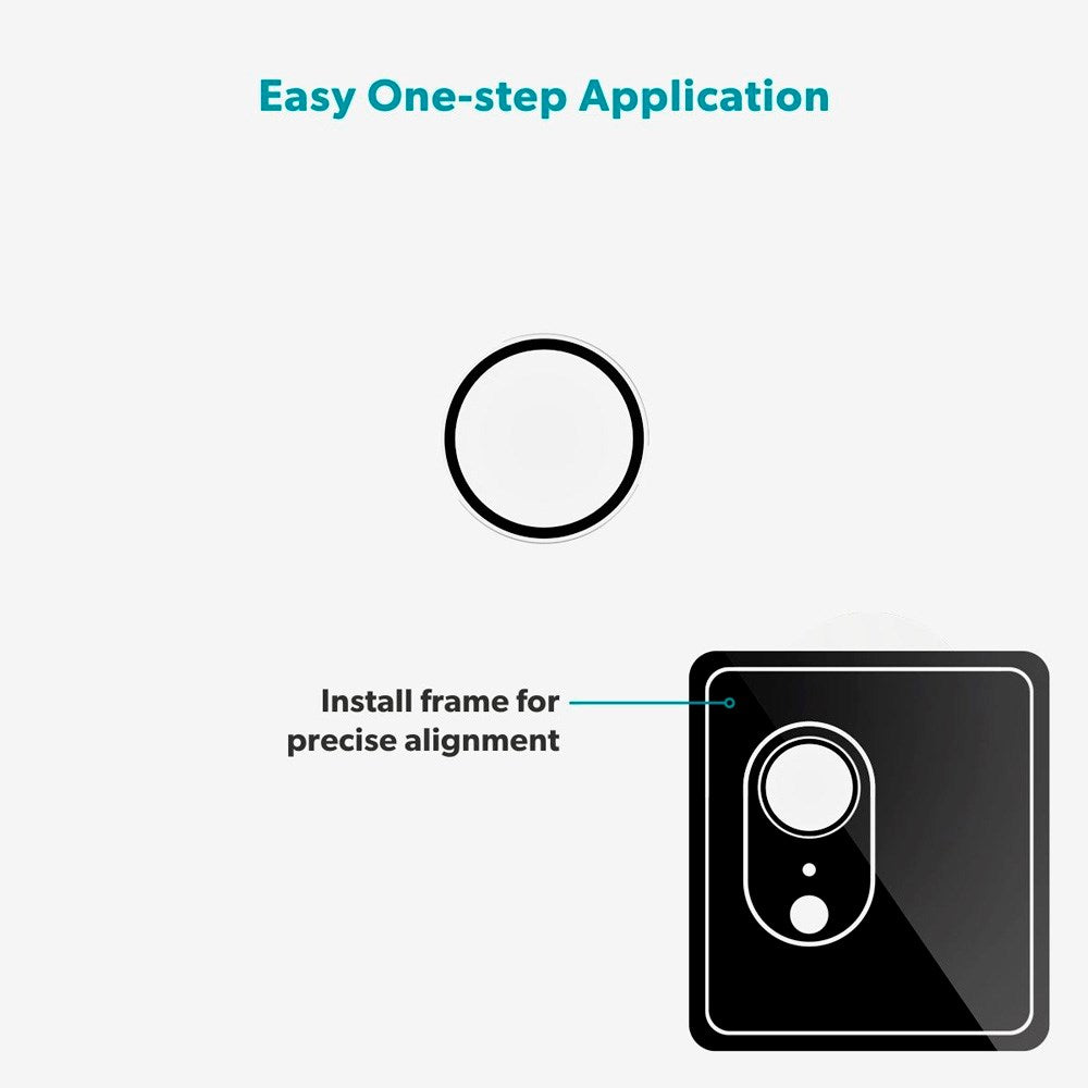 Epico - iPad 11" (2025) / 10.9" (2024 / 2020) / Mini (2021) / Air 13" (2025 / 2024) / Air 11" (2025 / 2024) / Air (2020) Kameralinsebeskyttelsesglas m. Installationsramme - Gennemsigtig