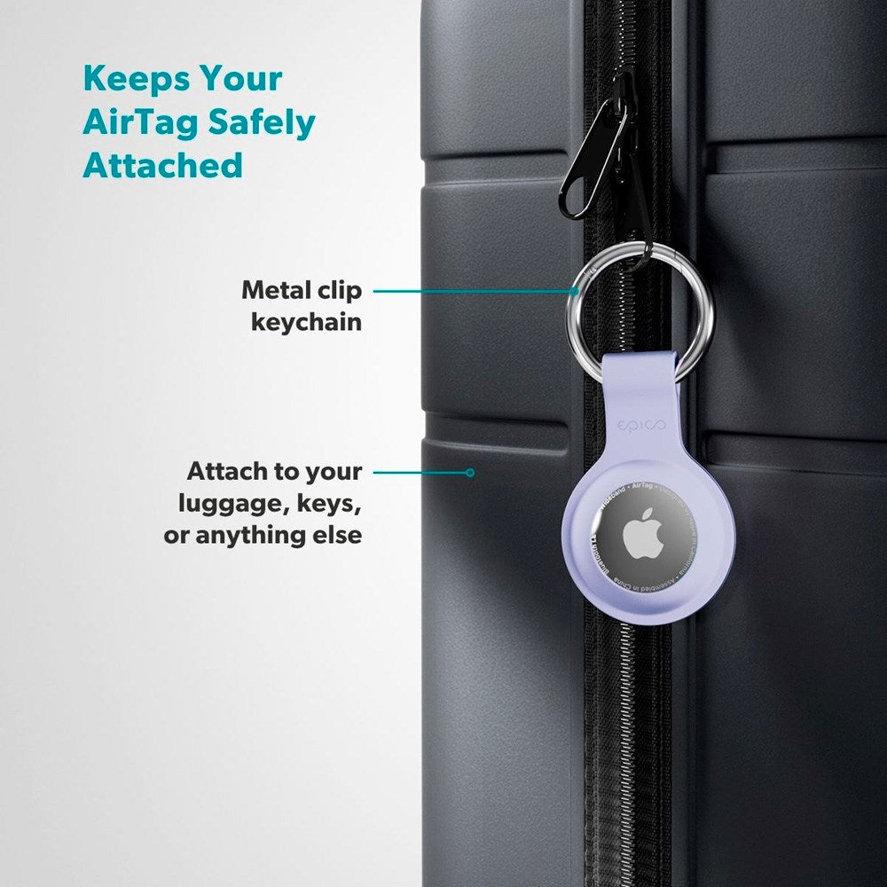 Epico Silikone Cover til Apple AirTag 1. & 2. Gen. - Lilla