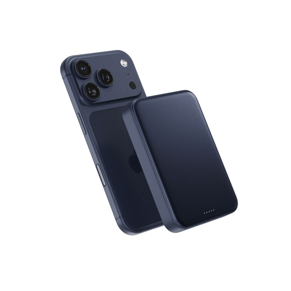 Epico UltraPack EM75 Trådløs PowerBank - 25W & 10.000 mAh - Qi2 / MagSafe Kompatibel - Blå