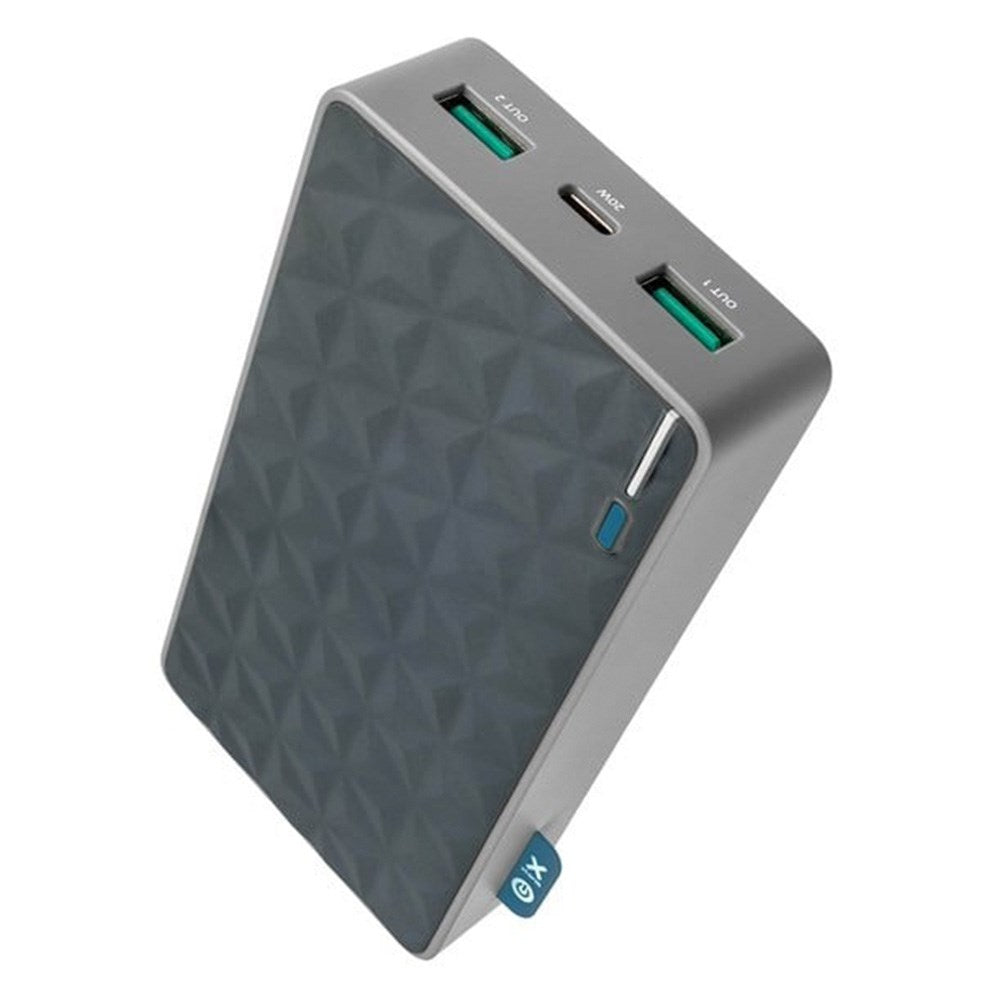 Xtorm Fuel Series 20W PowerBank 20 000 mAh w. 1 x USB-C PD & 2 x USB-A QC - Grå