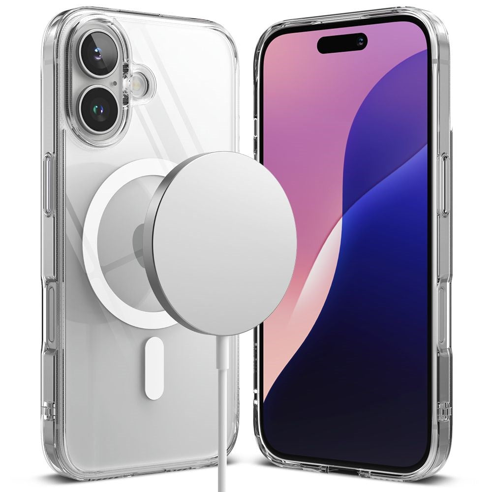 iPhone 16 Ringke Fusion Bakdeksel - MagSafe kompatibel - Gjennomsiktig