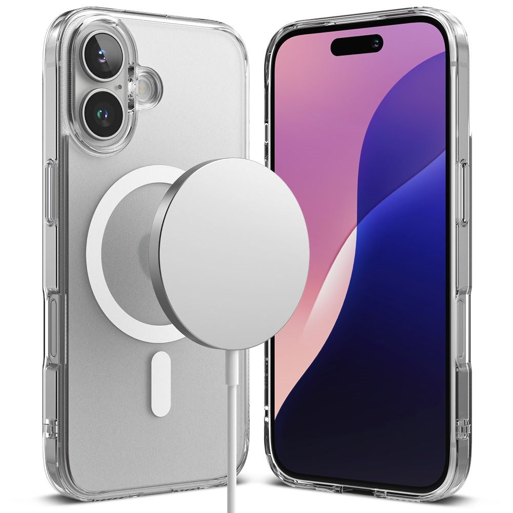 iPhone 16 Ringke Fusion Bakdeksel - MagSafe-kompatibel - Matt Transparent