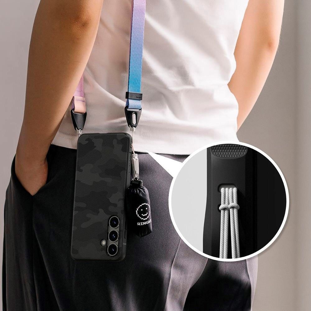 Ringke Onyx plastdeksel - Samsung Galaxy S25 - Svart kamuflasje