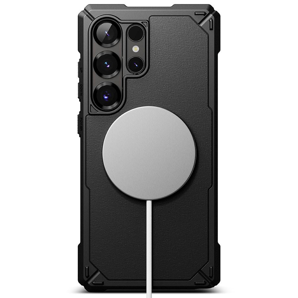 Ringke Rugged Gear Plastdeksel - Samsung Galaxy S25 Ultra - MagSafe-kompatibel - Svart