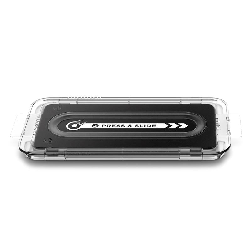 Spigen EZ Fit Glas tR Skærmbeskyttelse - Samsung Galaxy S25 Edge - Case Friendly - Gennemsigtig
