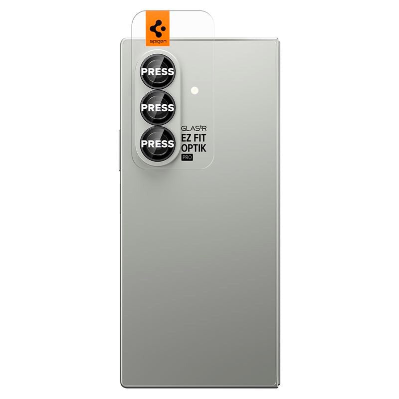 Samsung Galaxy Z Fold7 - Spigen Glass tR EZ Fit Optik Pro HD - 2 stk - Sort