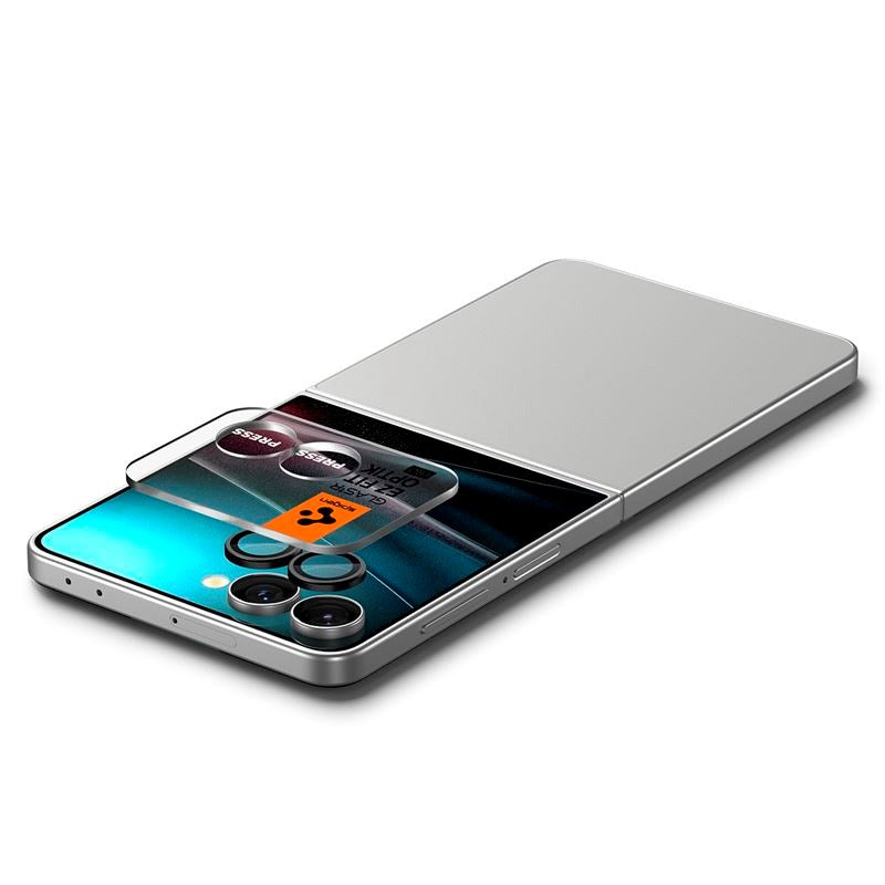 Samsung Galaxy Z Flip7 - Spigen Glass tR EZ Fit Optik Pro HD - 2 stk - Sort