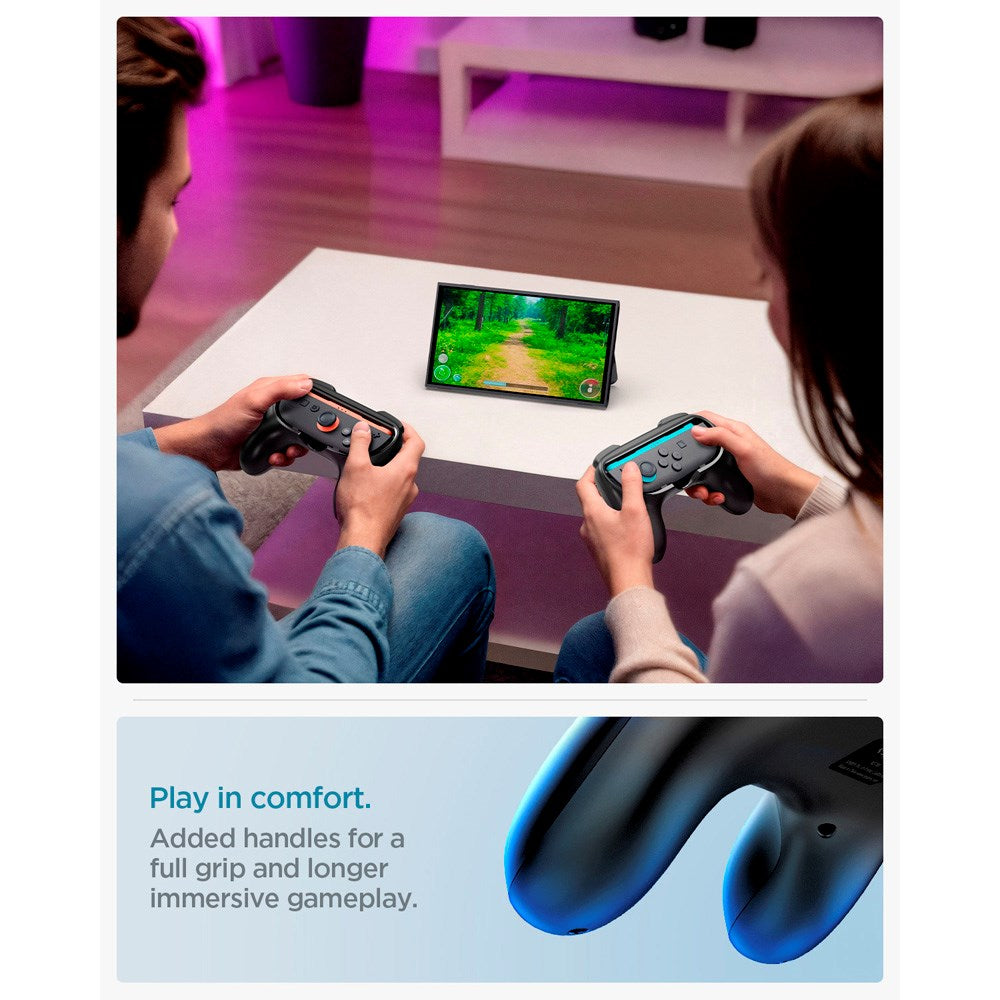 Spigen Nintendo Switch 2 Joy Con Grip - 2 stk - Sort