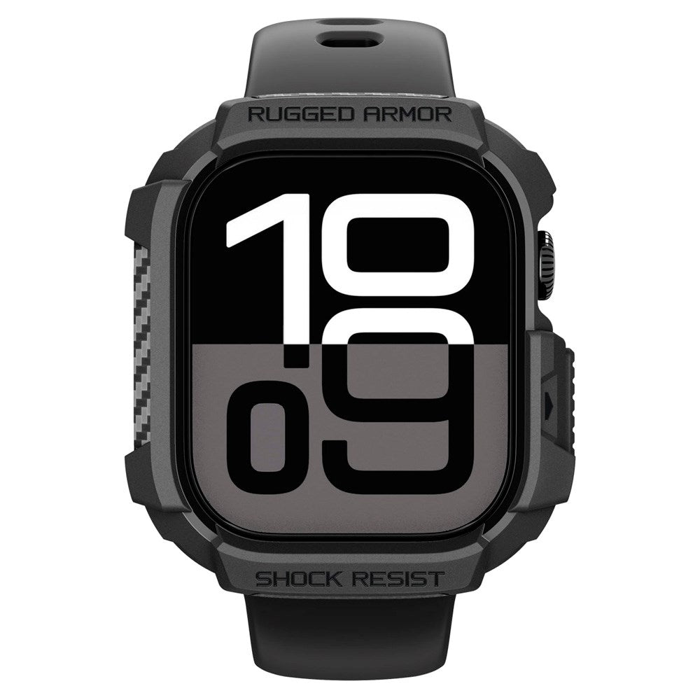 Spigen Apple Watch 11 / 10 (42mm) Rugged Armor 2 Cover - Sort