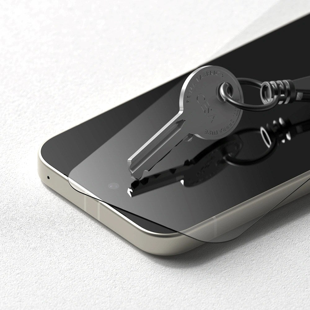 Ringke Google Pixel 9a Easy Slide Skærmbeskyttelse i Hærdet Glas – 2 Stk. – Gennemsigtig