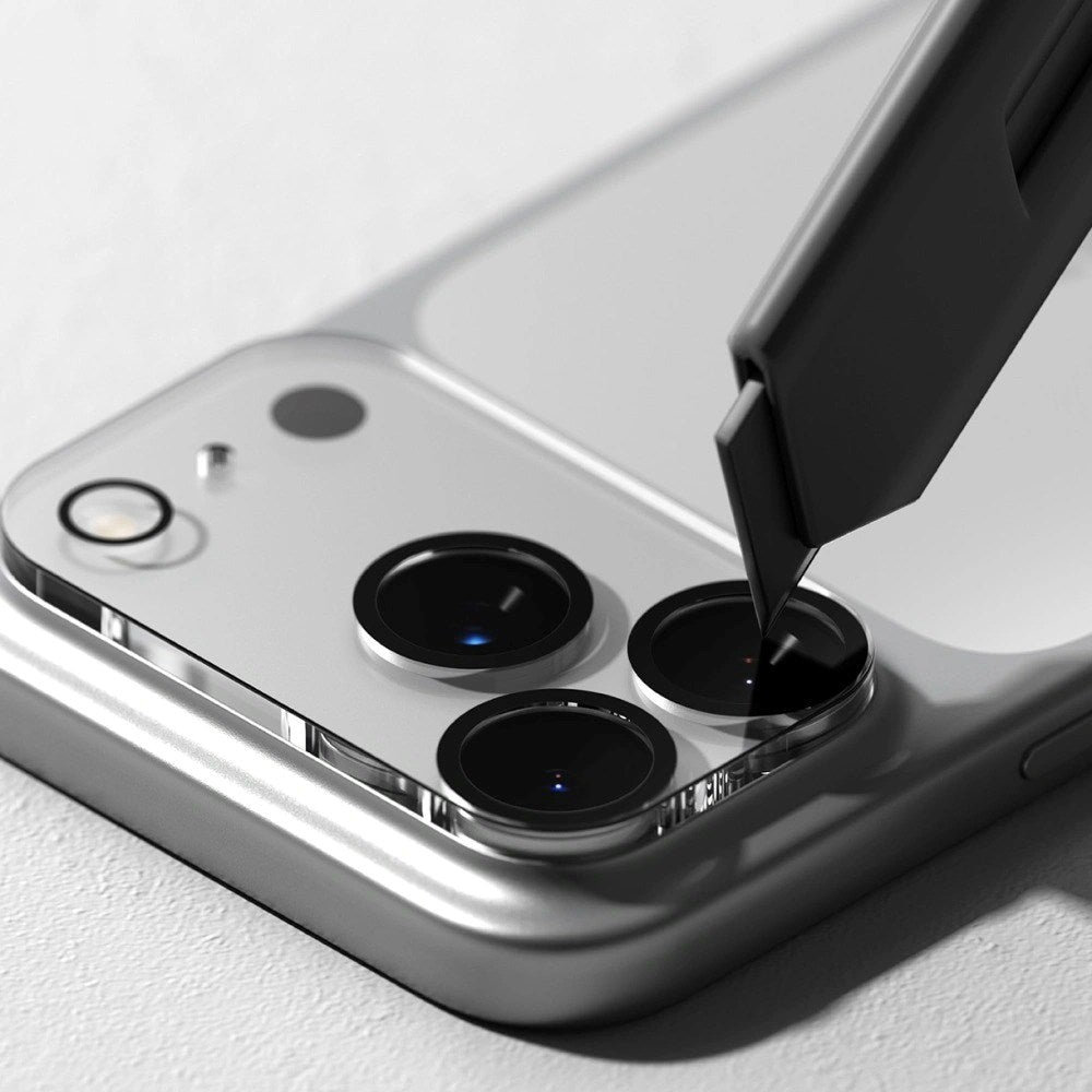 iPhone 17 Pro Max Ringke Kamerabeskyttelsesglas - 2 stk. - Gennemsigtig / Sort