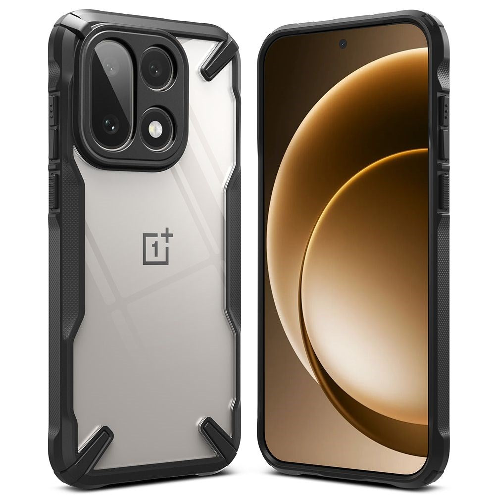 Ringke Fusion X OnePlus 15 Mobil Cover - Gennemsigtig / Sort