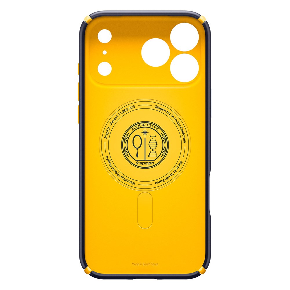 Spigen iPhone 17 Pro Nano Pop Hybrid Mobil Cover - MagSafe Kompatibel - Blå / Gul