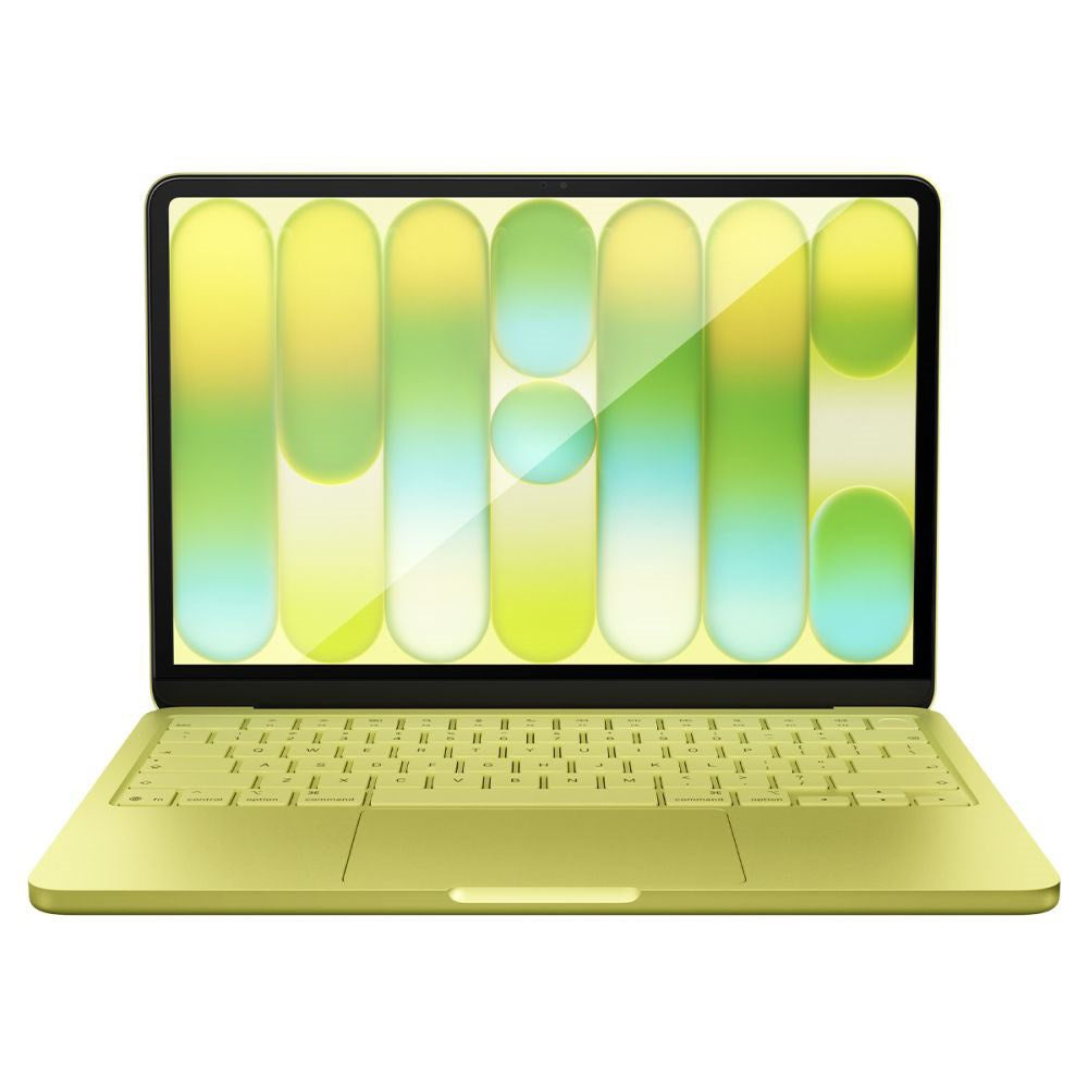 MacBook Neo 13 A18 Pro (2026) Spigen Hærdet Beskyttelsesglas - Gennemsigtig / Sort Kant