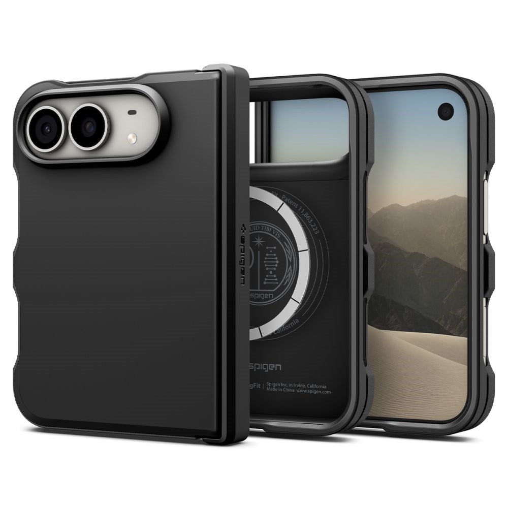 Spigen iPhone Duo Tough Amor Mag Mobil Cover - MagSafe Kompatibel - Sort