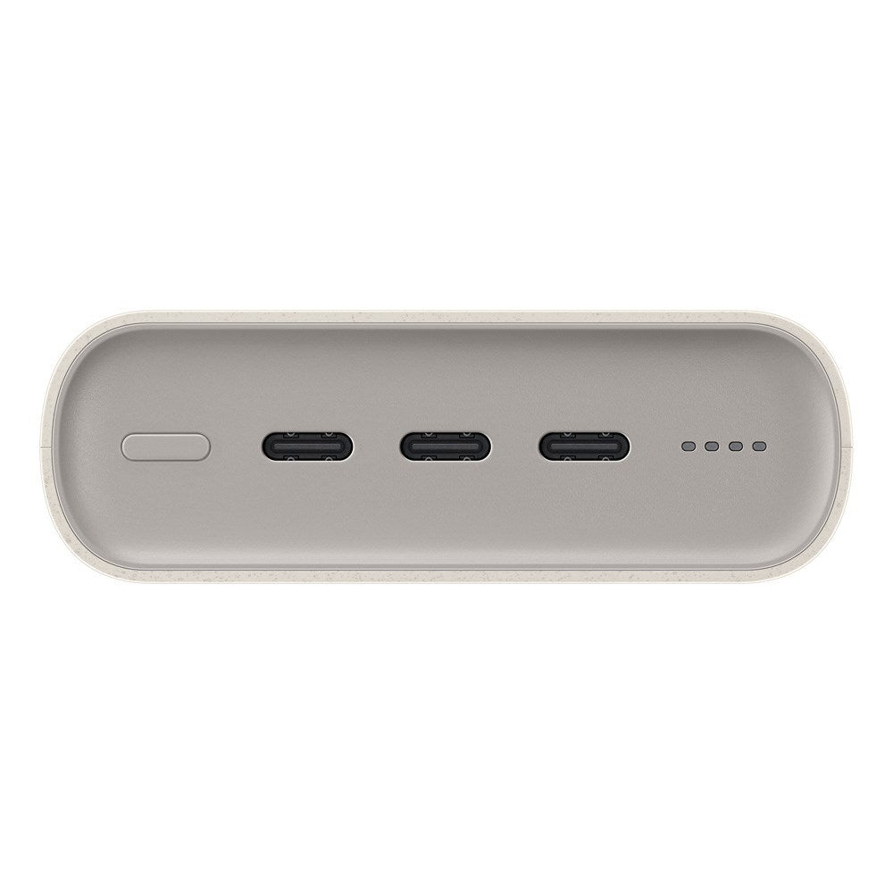 Samsung batteripakke med. 20 000 mAh Powerbank 45W og USB-C-kabel 30 cm - Beige