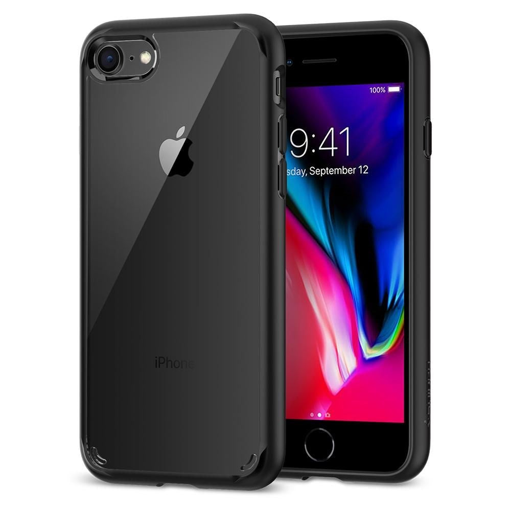 iPhone SE (2022/2020) / 8/7 Spigen Ultra Hybrid-deksel - svart