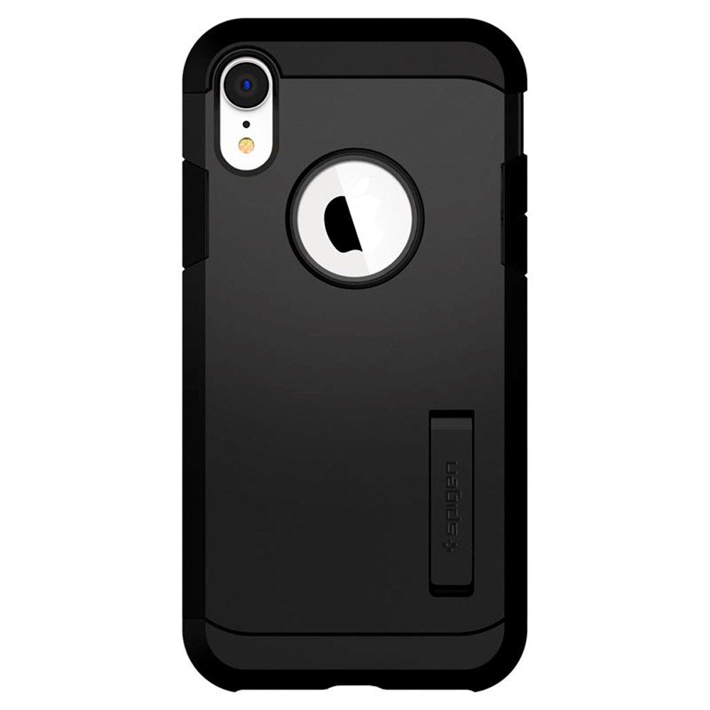 Spigen Tough Armor Hybrid Cover m. Kickstand - iPhone XR - Sort