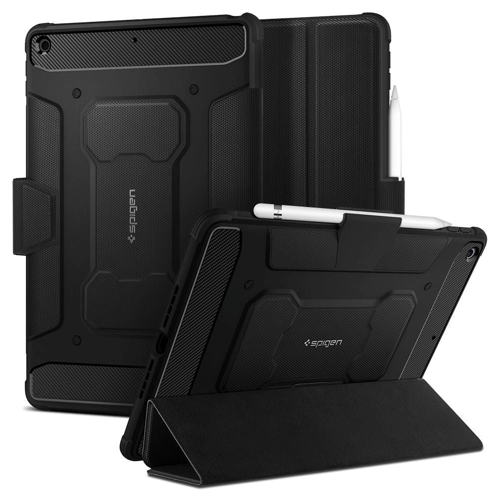 iPad 10.2" (2021 / 2020 / 2019) Spigen Rugged Armor Pro Cover - Sort